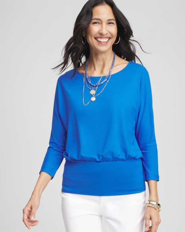 Touch of Cool Banded-Hem Top